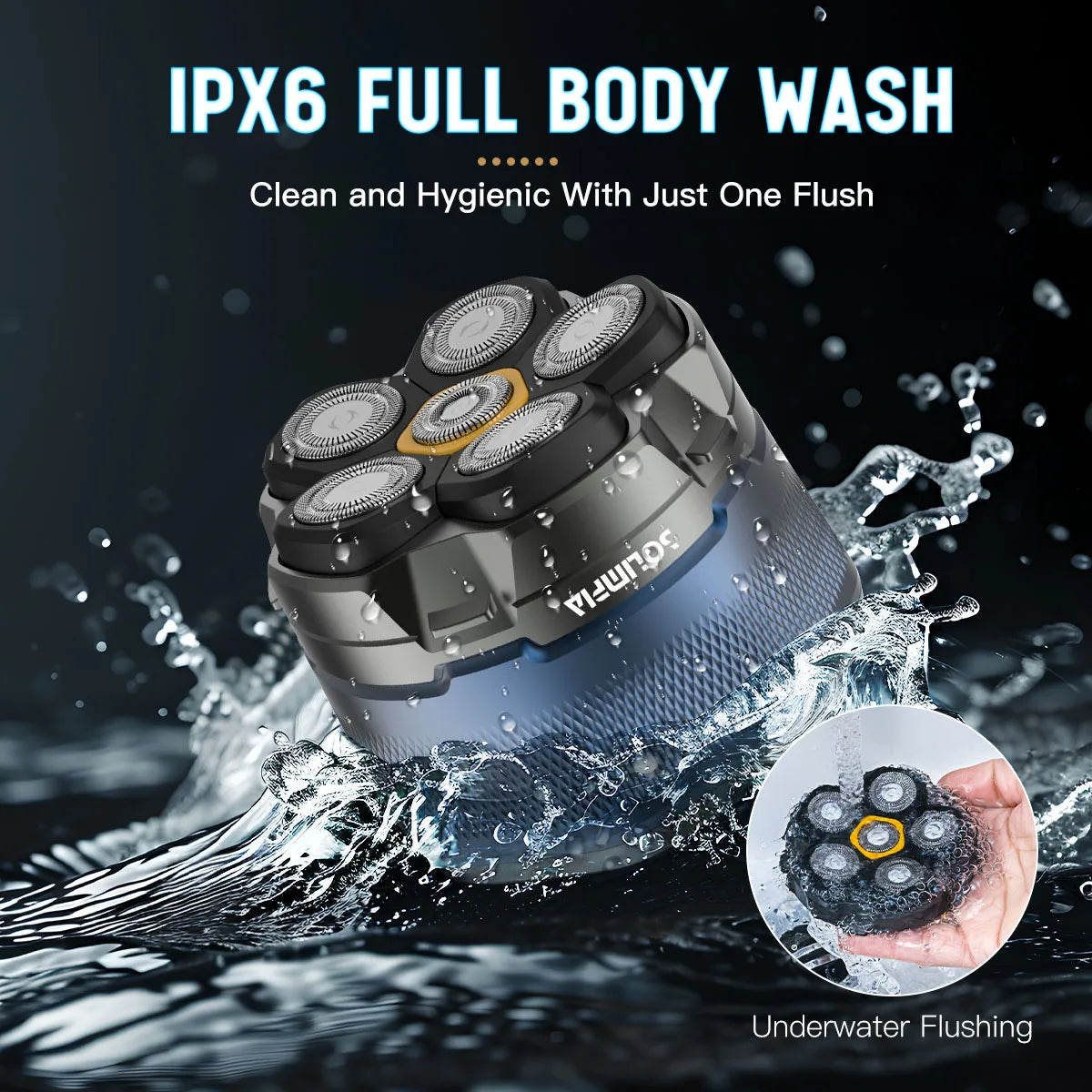 Solimpia Head Shavers for Bald Men - High-Speed 6D Razor