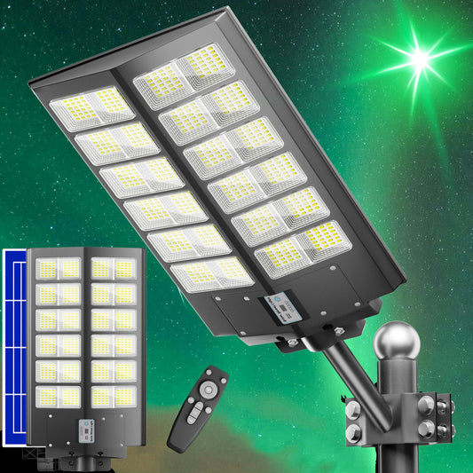 4800W Outdoor Solar Street Light High Brightness with Motion Sensor and Remote Control Waterproof