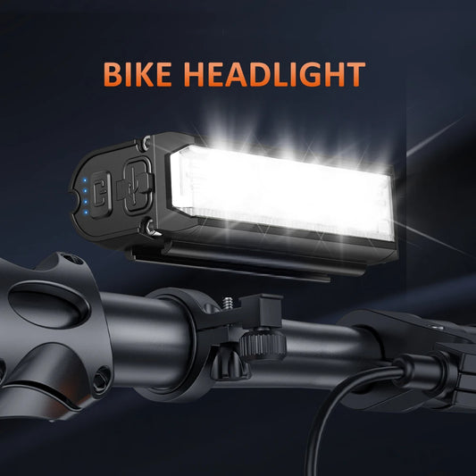 USB Rechargeable Bike Front Light for Night Riding/Cycling Safety Lamp