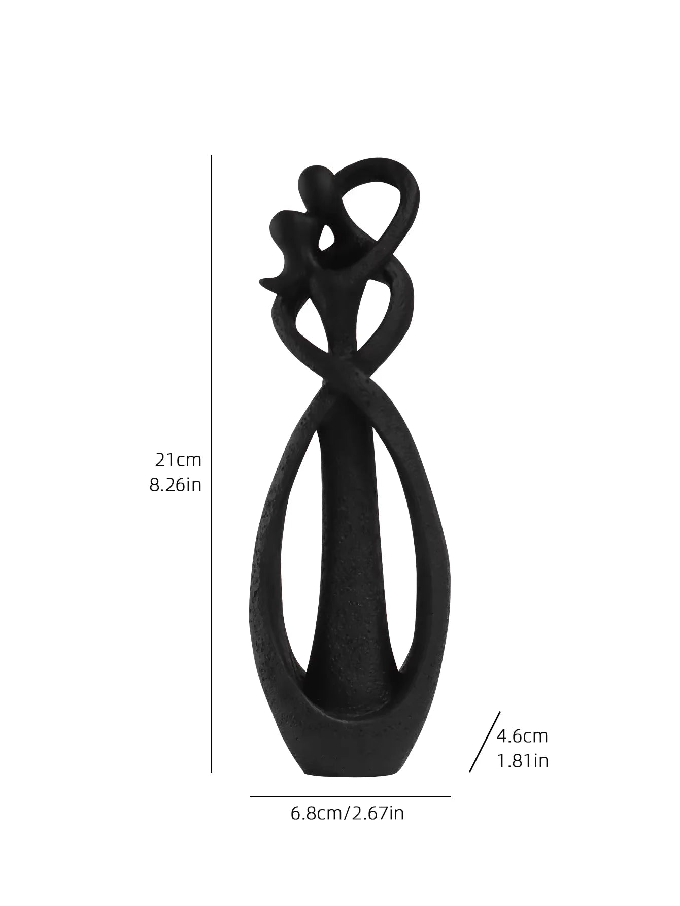 Nordic Style Creative Home Decor Embracing Couple Sculpture