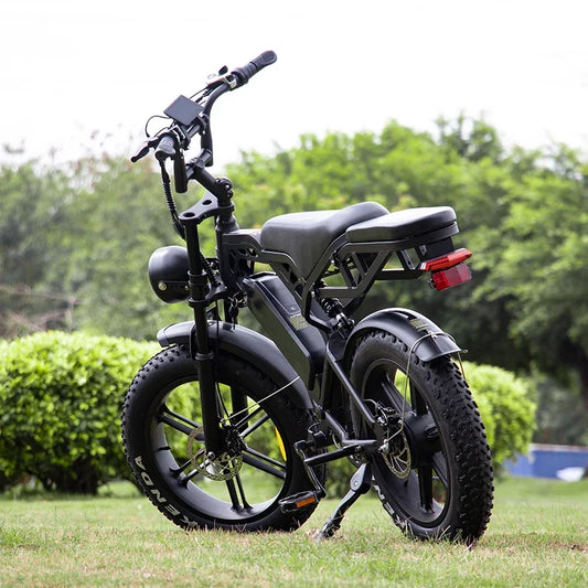 electric bike off-road mountain beach riding for men with rear seat rack electric bike