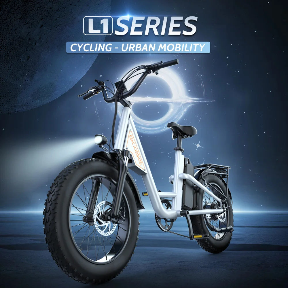 EKX L1 Adult Electric Bike 1000W Motor 34MPH 7 Speed Ebike