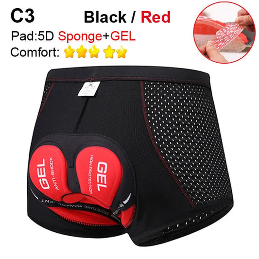 NEWBOLER Cycling Shorts Breathable Mesh 5D Gel Pad MTB Man Shorts