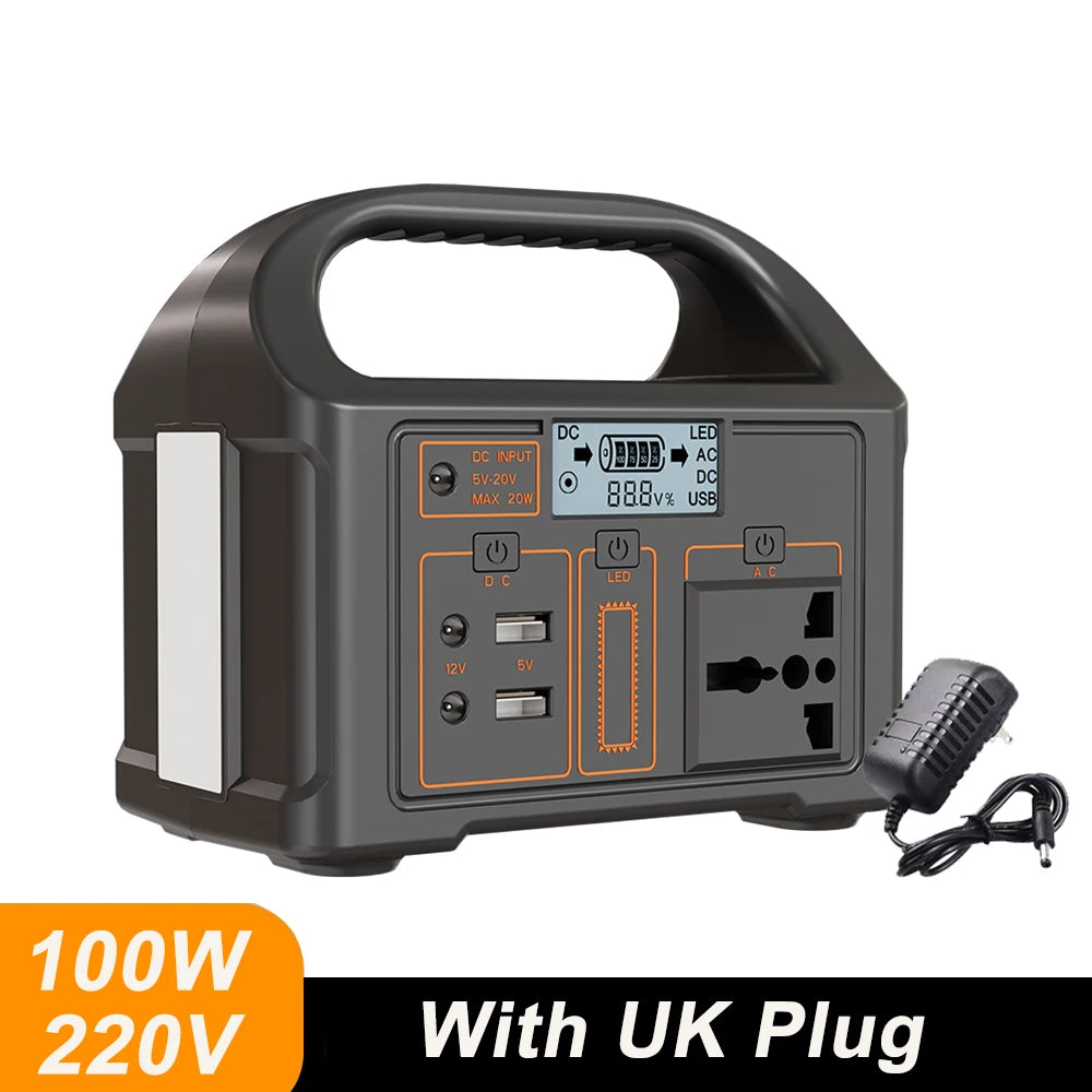 100W/300W 24000mAh LiFePO4 Portable Power Station