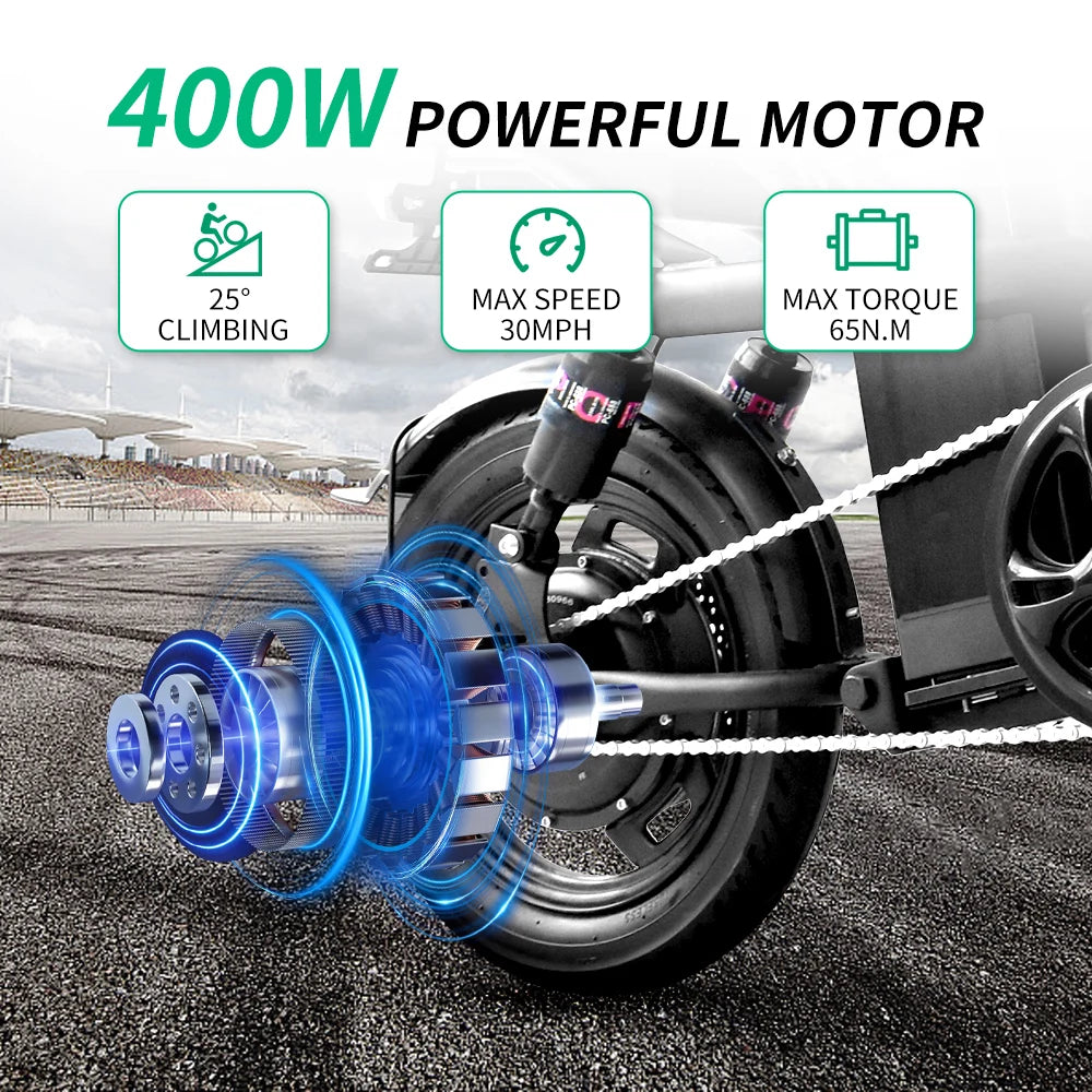IDOTATA 48V 10Ah Foldable Electric Bike Throttle Mini Ebike
