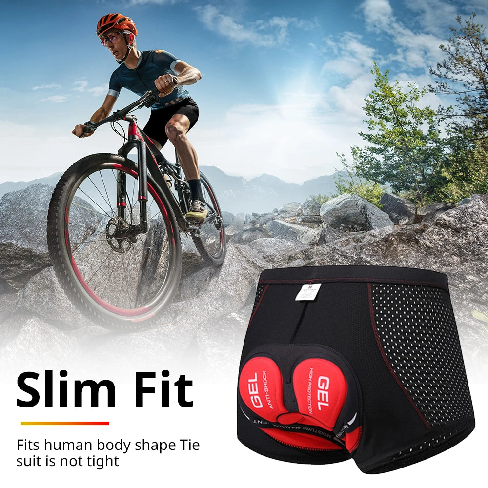 NEWBOLER Cycling Shorts Breathable Mesh 5D Gel Pad MTB Man Shorts