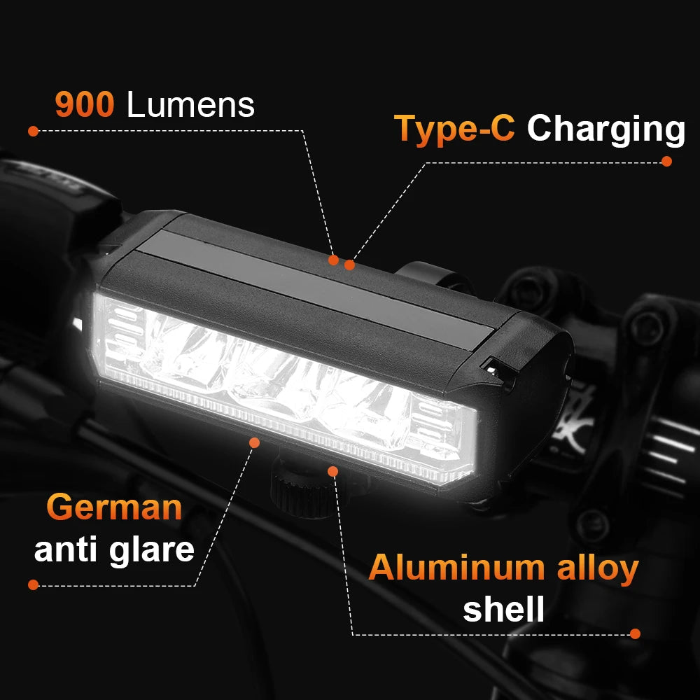 USB Rechargeable Bike Front Light for Night Riding/Cycling Safety Lamp