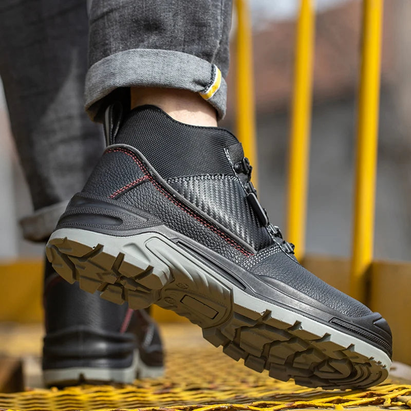 Safety Shoes Men Waterproof Work Boots Indestructible Steel Toe