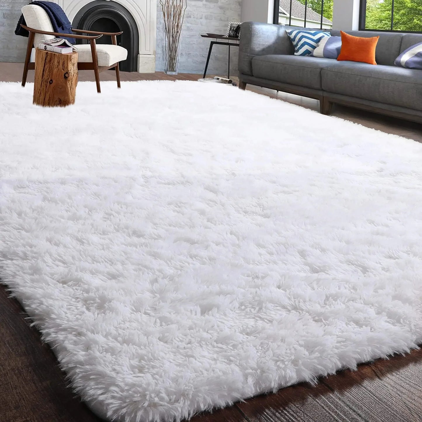 Fluffy Rugs for Bedroom Fuzzy Area Rugs Non Slip Decor