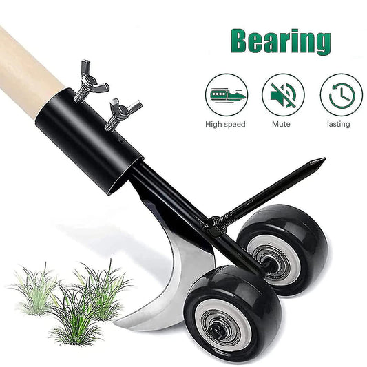 1pcs Stand-Up Manual Weed Puller with Wheels for Gardens, Lawns, Sidewalks, Driveways