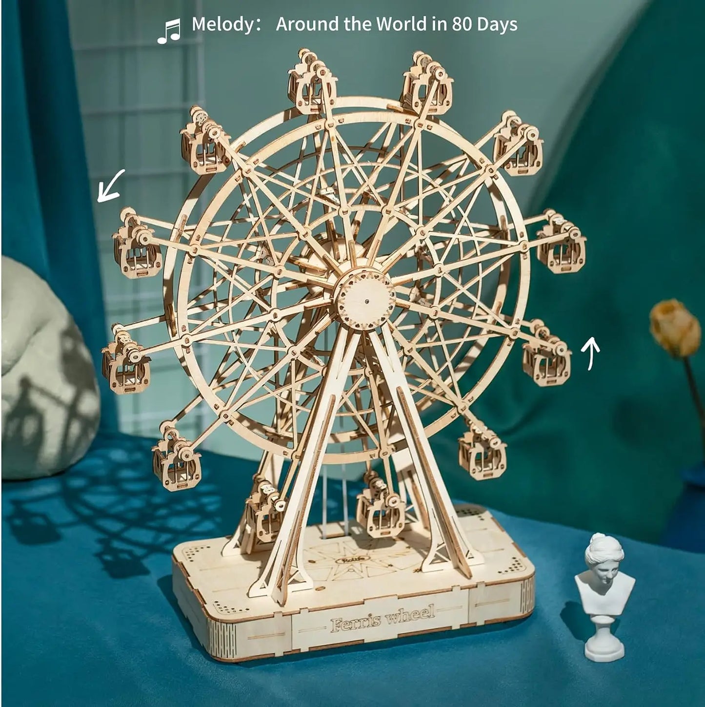 Robotime Rolife 3D Puzzle Ferris Wheel Music Box Model Kit
