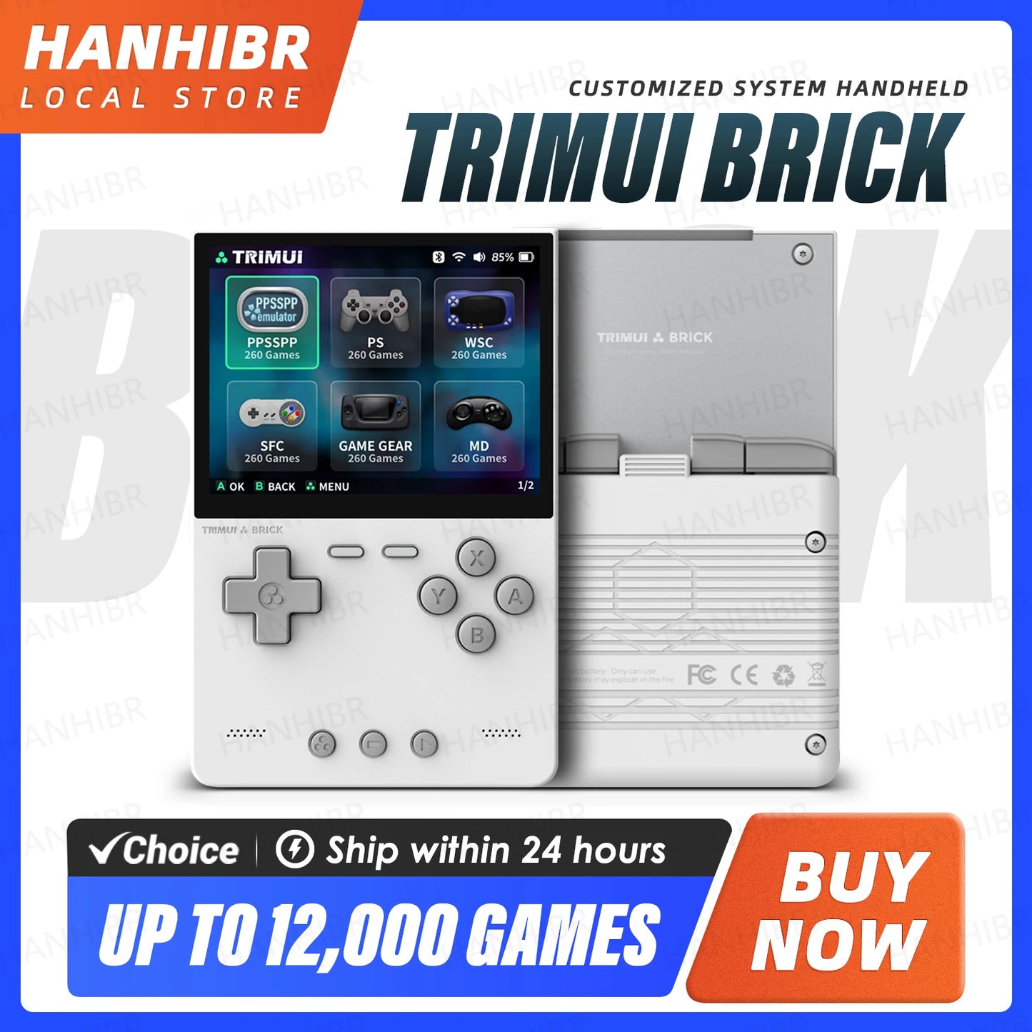 TRIMUI BRICK Handheld Game Console 3.2'' IPS Screen Trimui UI
