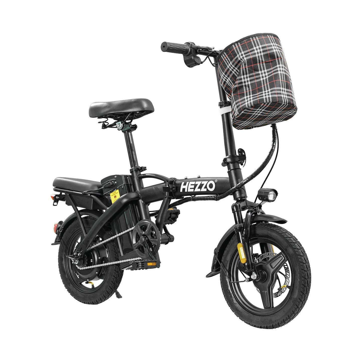 Folding Electric Bike for Adult With Basket 350W Lightweight Escooter
