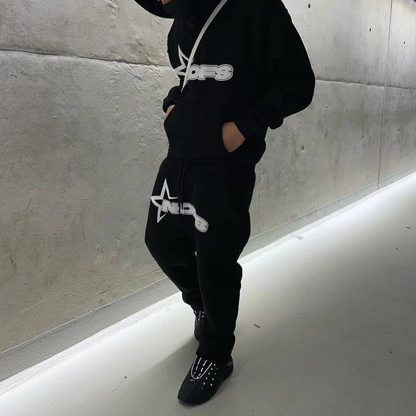 Brand Men's Hoodies And Trousers Two Piece Suit Outfit