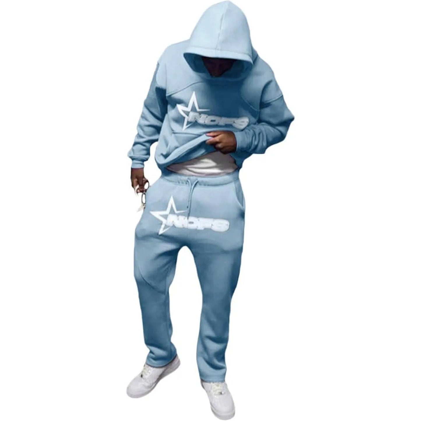 Brand Men's Hoodies And Trousers Two Piece Suit Outfit
