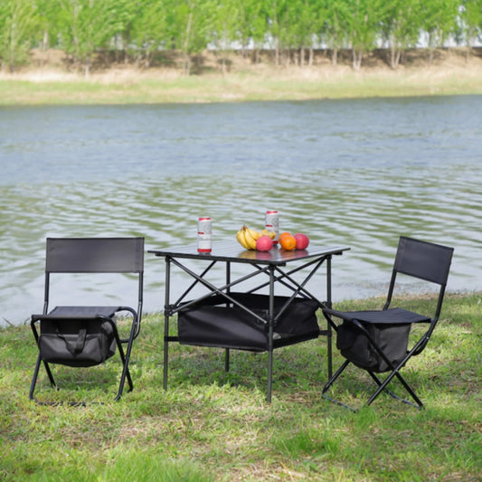 Folding Outdoor Table and Chairs Set for Indoor, Outdoor Camping, Picnics, ,Backyard, BBQ, Party