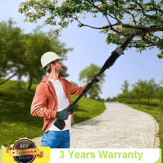 Pole Saw Electric High Branch Saw W/ 1500mah Battery And Standard Charger Low Noise For Gardens,