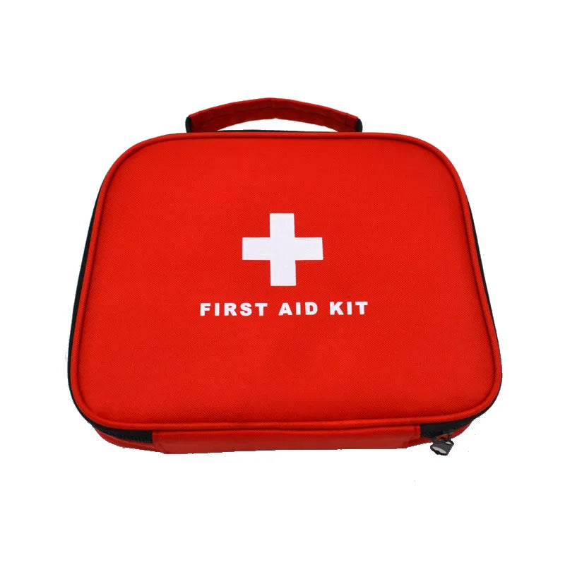 Mini Portable Emergency Kit Bag First Aid Kit Red Handheld Tool Bag for Family Travel Outdoor Medical Treatment
