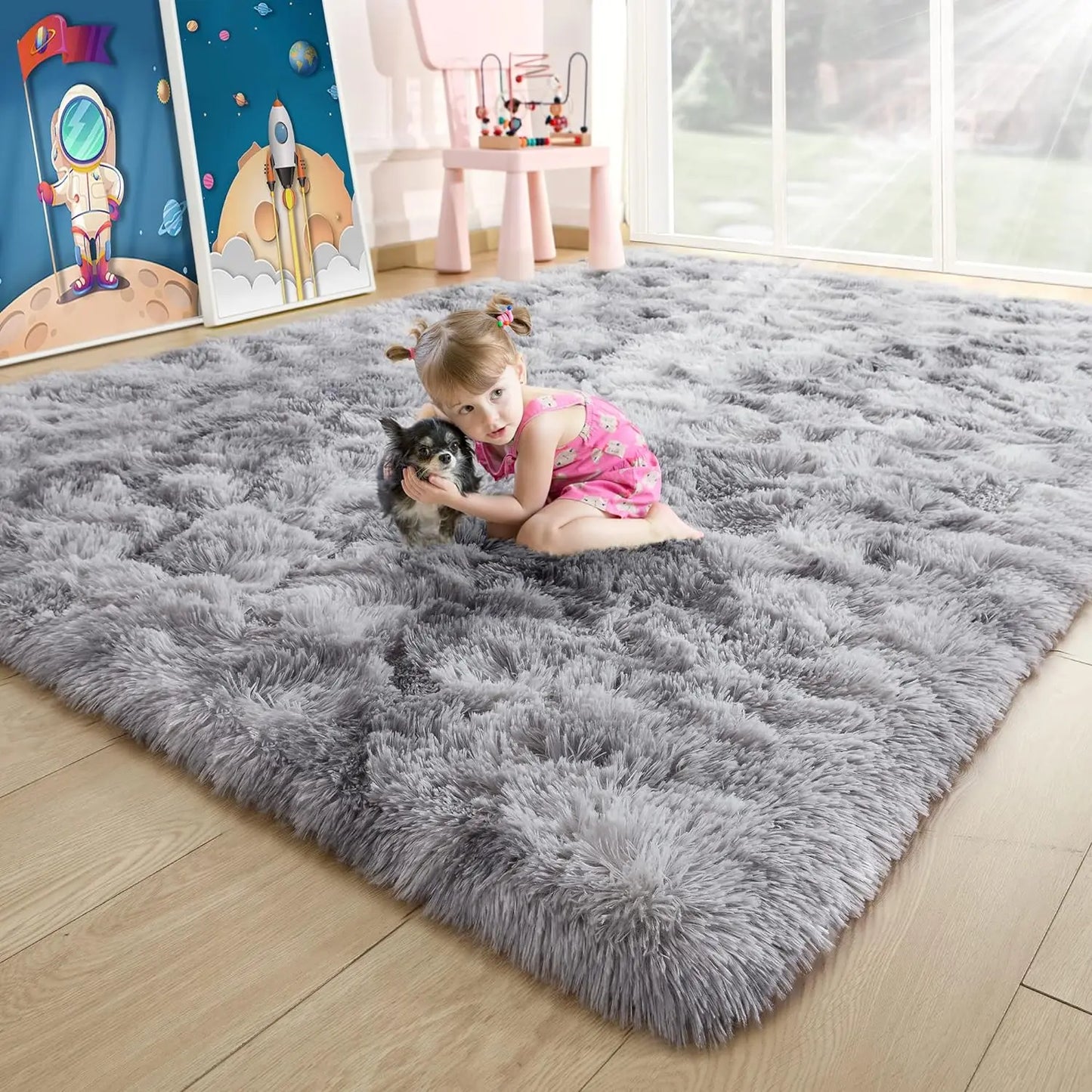 Fluffy Rugs for Bedroom Fuzzy Area Rugs Non Slip Decor
