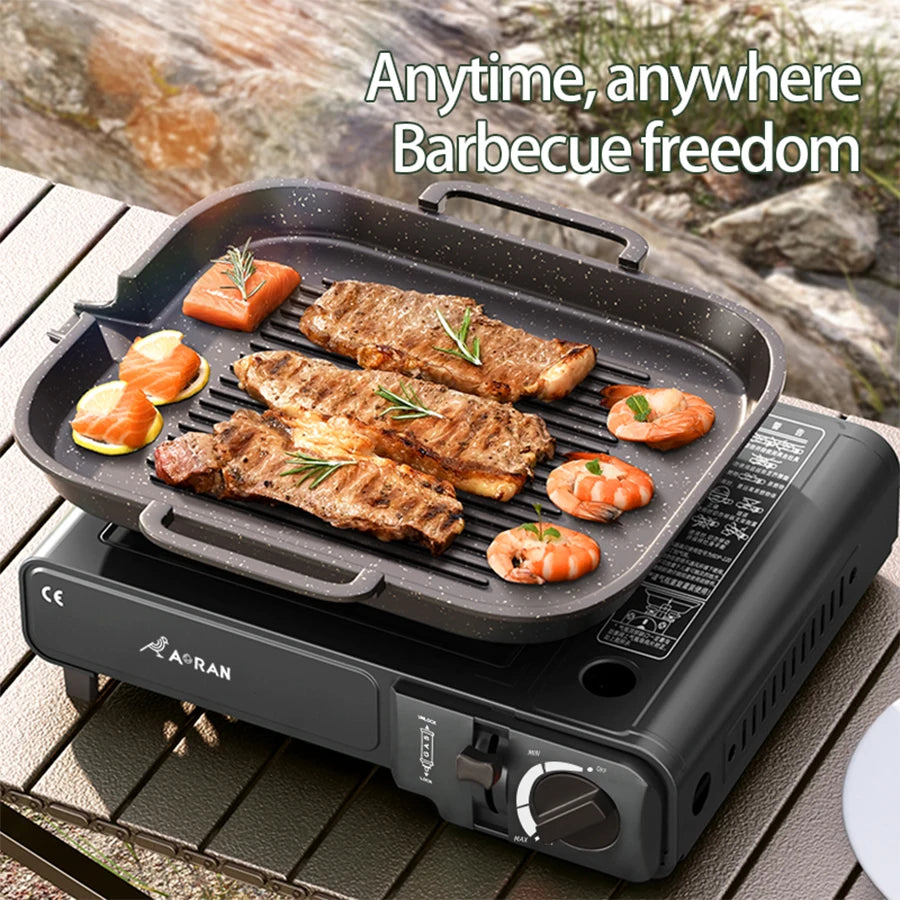 Household Outdoor Portable Card Stove for Camping Use