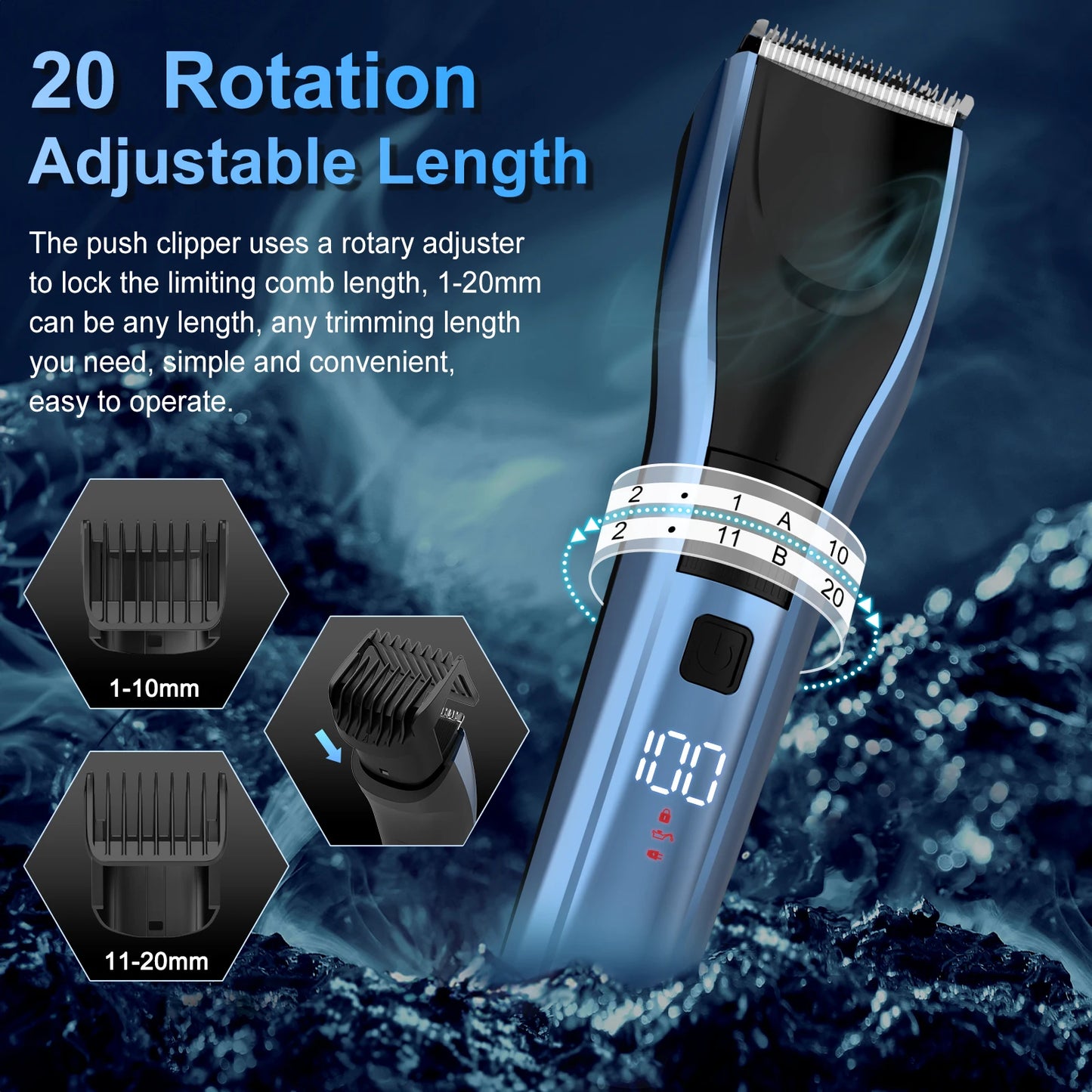 Sejoy Hair Trimmer Electric for Men Women Rechargeable Clipper