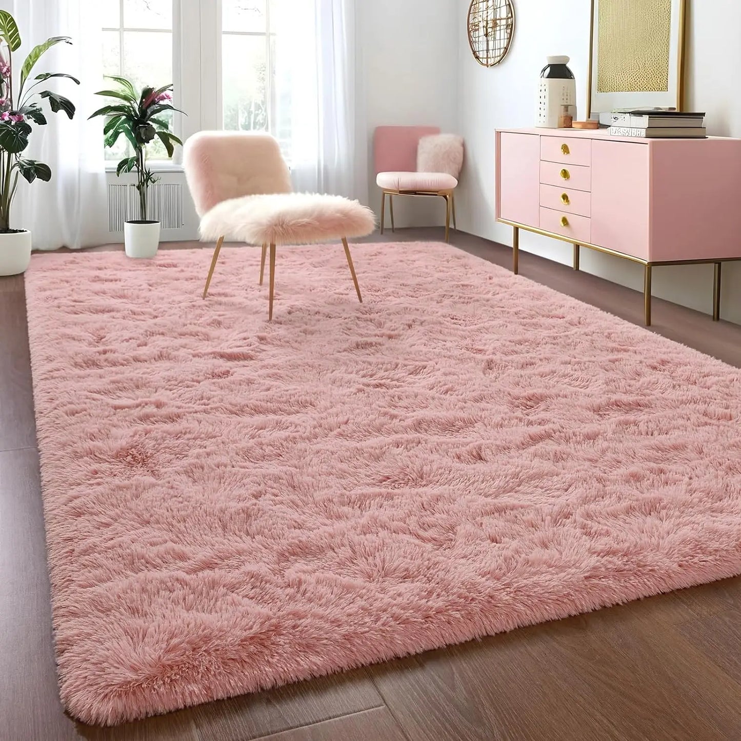 Fluffy Rugs for Bedroom Fuzzy Area Rugs Non Slip Decor