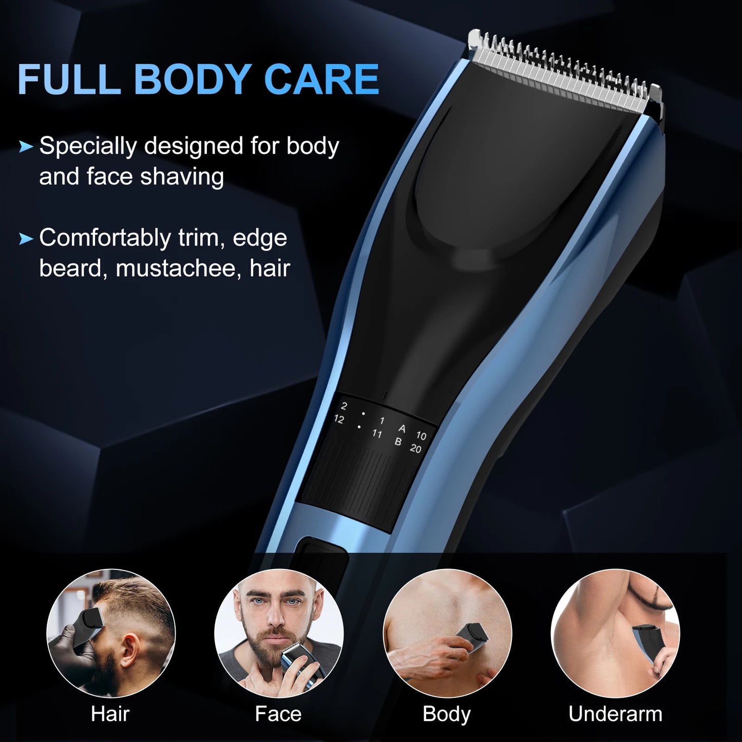 Sejoy Hair Trimmer Electric for Men Women Rechargeable Clipper
