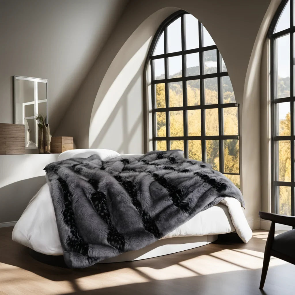 A2 Luxury Faux Fur Fluffy No Hair Loss Blanket Cover