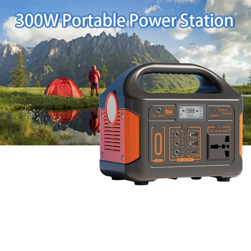 100W/300W 24000mAh LiFePO4 Portable Power Station