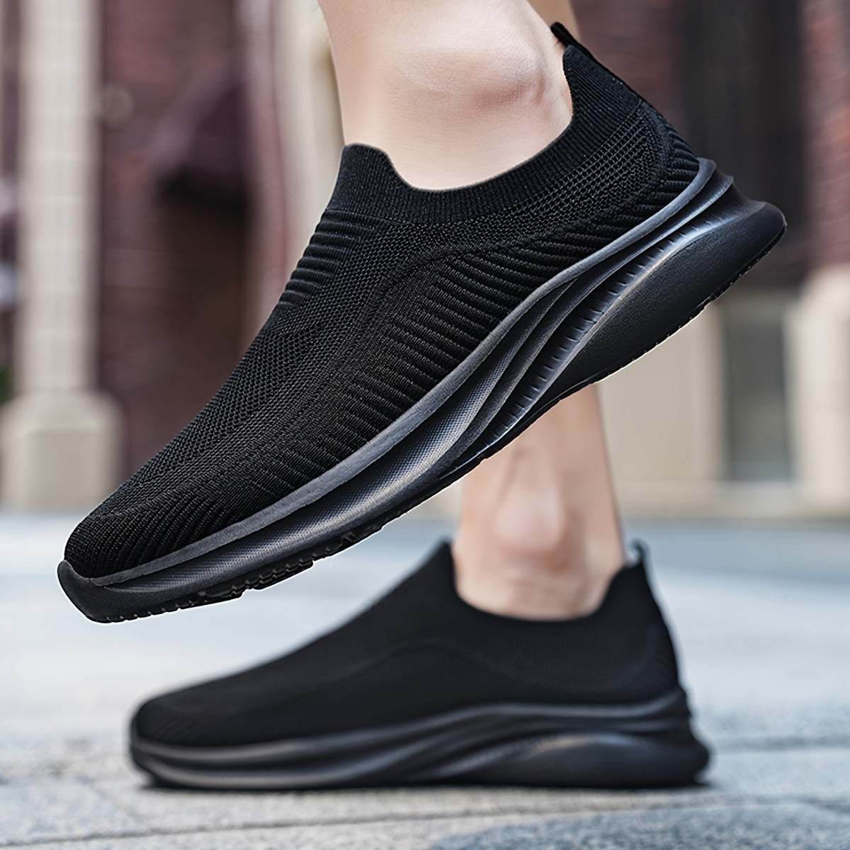Men's Slip-On Casual Sports Shoes - Breathable & Lightweight