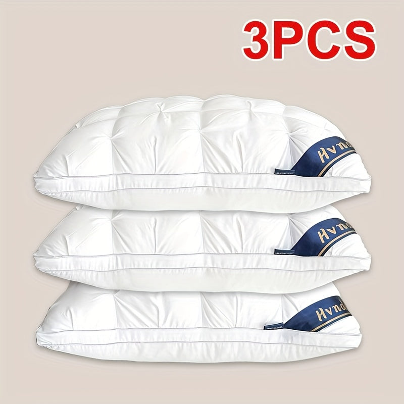 4pcs Queen-Sized Luxury Hotel Quality Bed Pillows For Sleeping