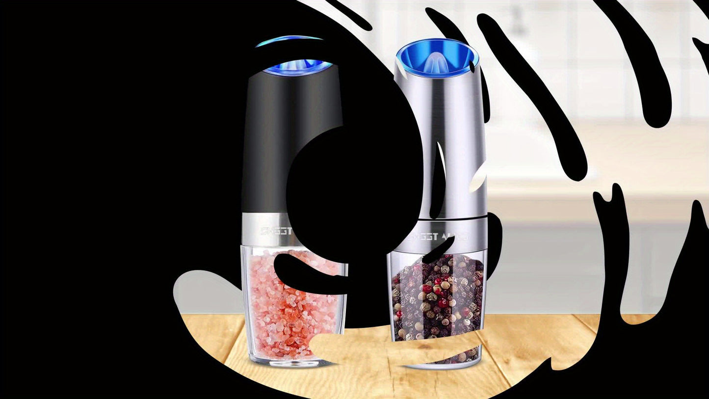 Electric Spice Mill 2 Pcs Stainless Steel Grinder Set