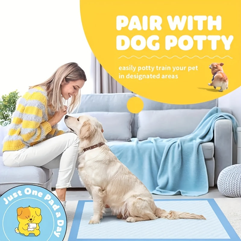 100/40pcs Extra Large Super Absorbent Dog Pee Pads Leak Proof Odor Control Disposable Pet Piddle Pads for Easy Potty Training and Accidents