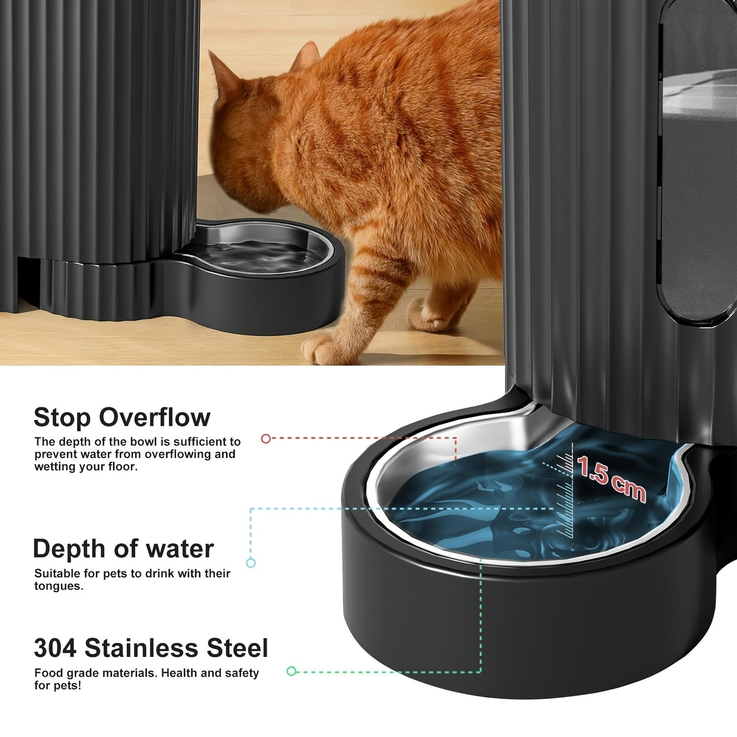 [Gravity Feeder] Automatic Cat Food And Water Dispenser