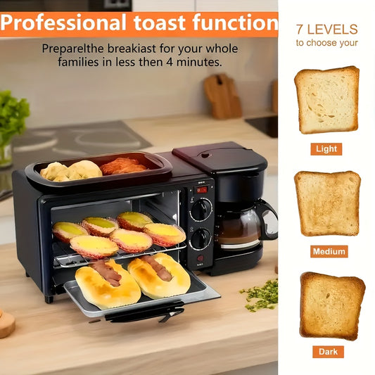 3-in-1 Multifunctional Breakfast Machine Compact Kitchen Appliance