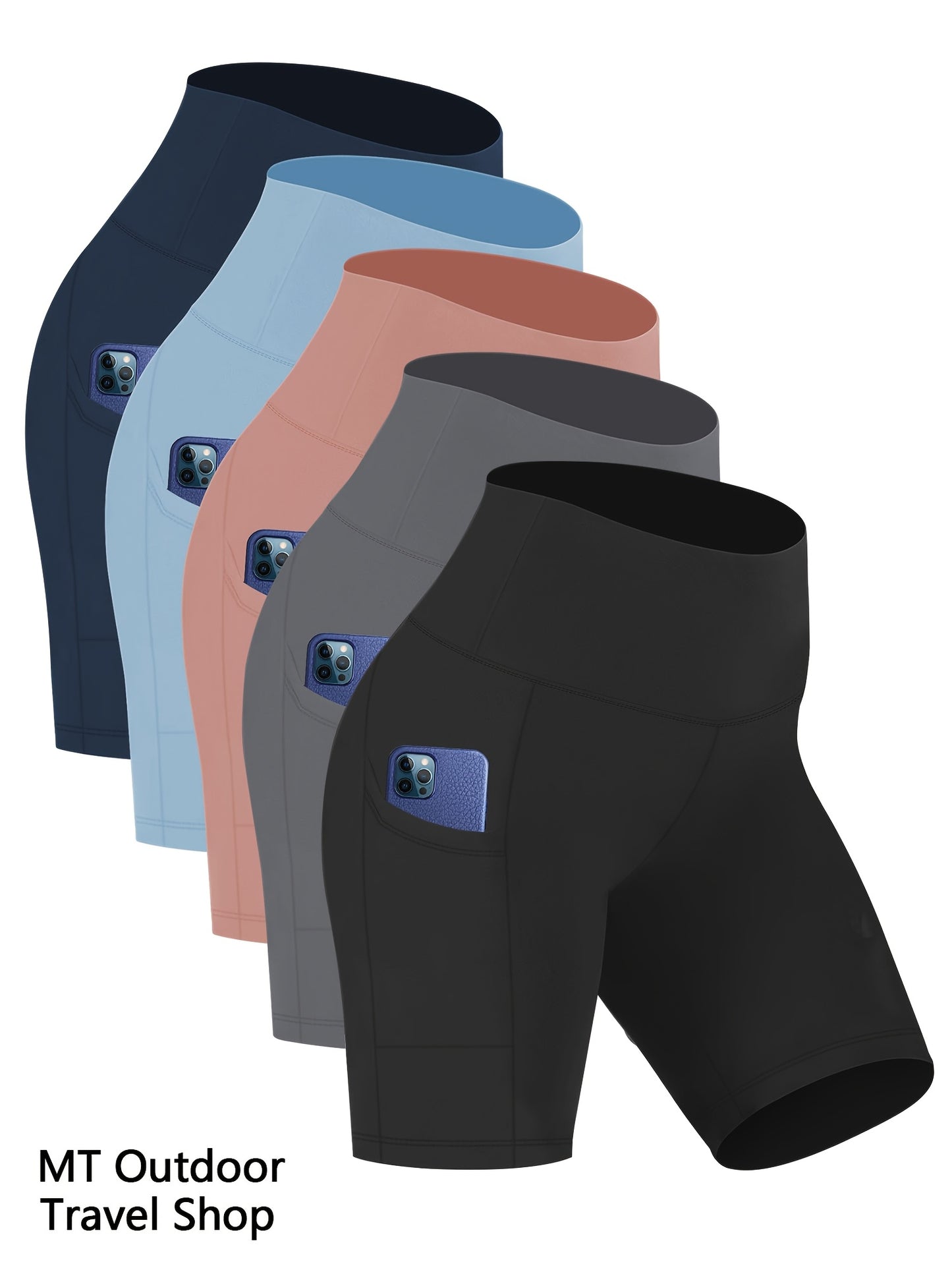 Women's High Waisted Yoga Shorts Tummy Control Butt Lifting