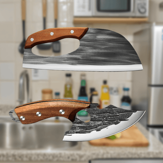 Ultra Sharp Kitchen Knives 2PCS Ergonomic Chopper Set