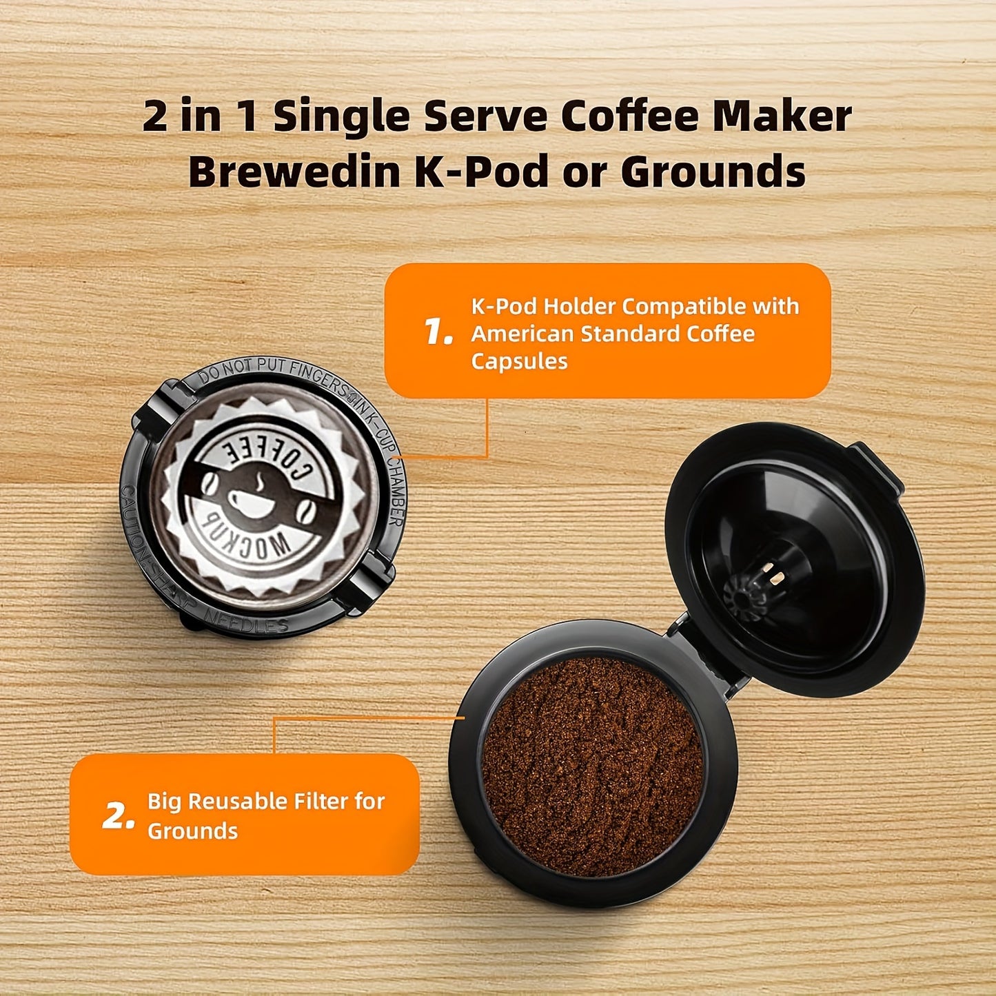 Fast Brew Single Cup Coffee Maker for Home or Office Use