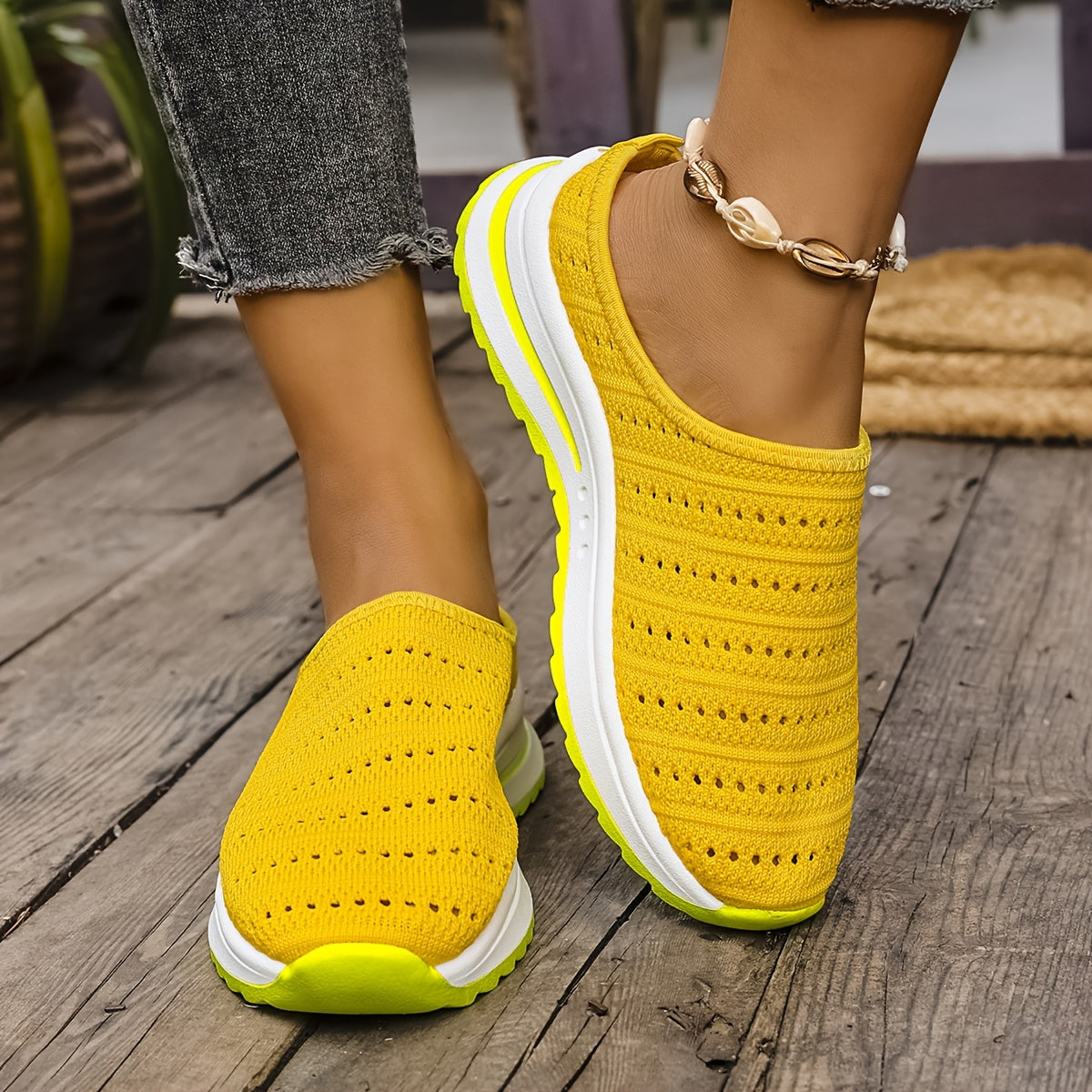 Women'S Casual Slip-On Sneakers - Comfortable Wide Fit Shoes