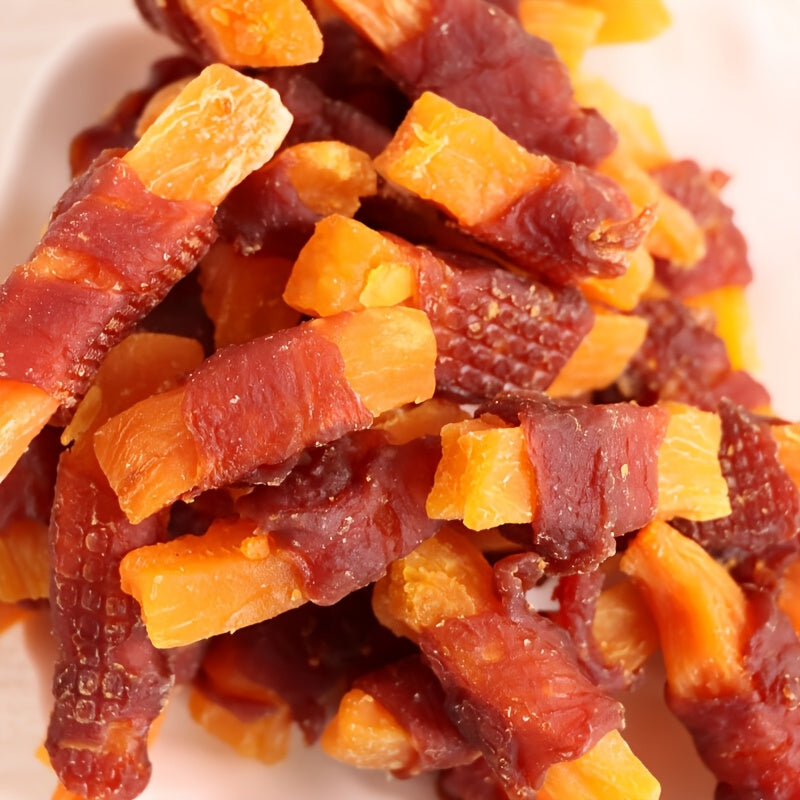 Sweet Potato and Chicken Wrapped Fries Dog Treats Balanced Nutrition for All Breeds and Sizes Dental Health Skinless Ingredient Dog Food