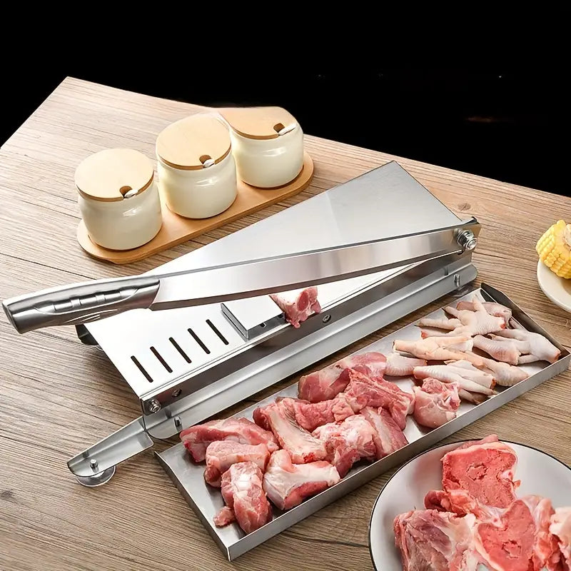Stainless Steel Knife - Kitchen Meat Slicer for Frozen Foods