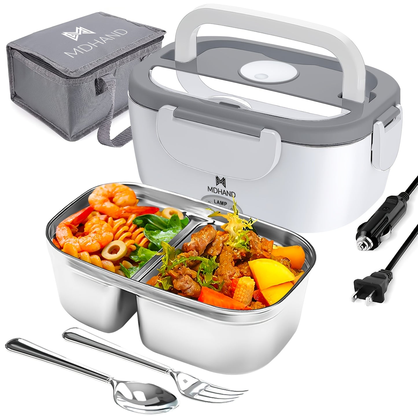 3 In1 Electric Lunch Box Food Heater, 65W Fast Heated
