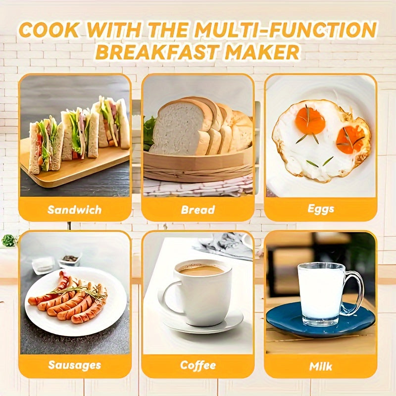 3-in-1 Multifunctional Breakfast Machine Compact Kitchen Appliance