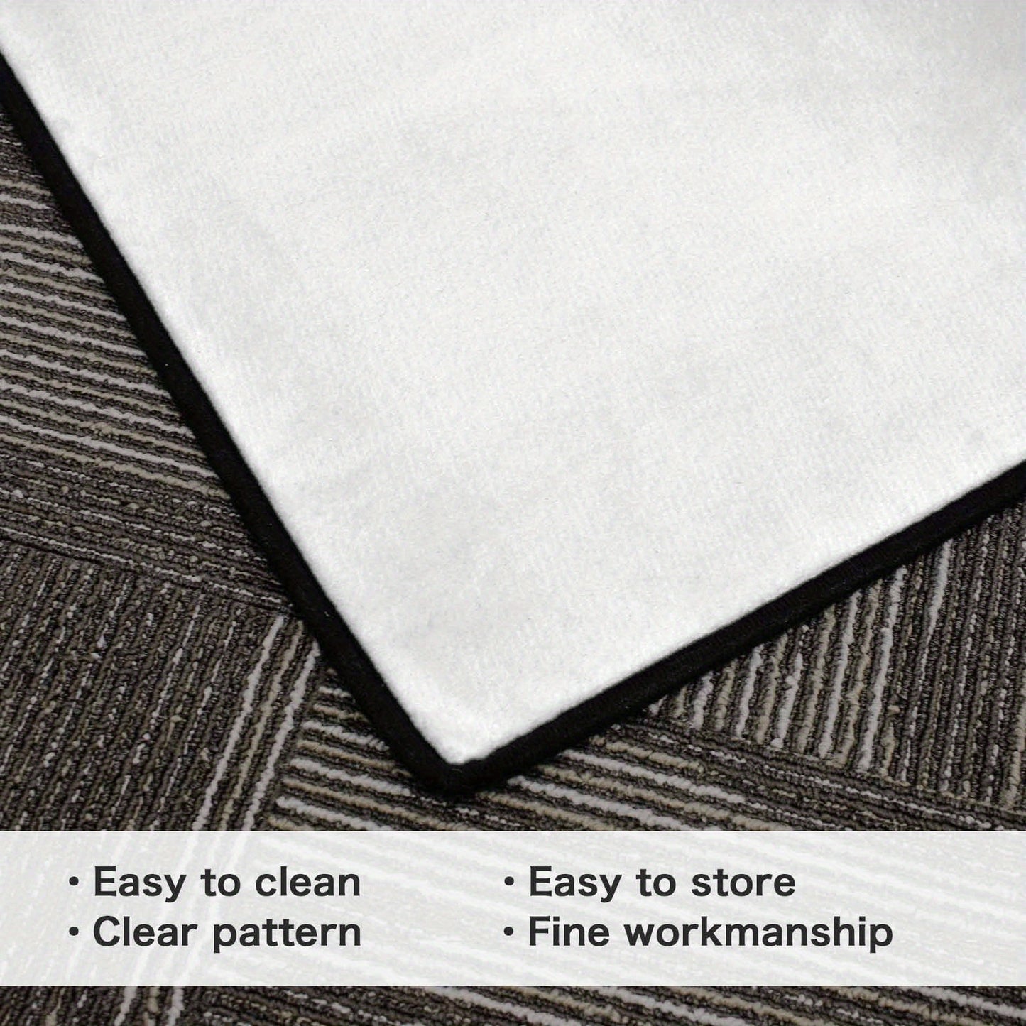 Area Mat with Anti Slip Plastic Bottom Luxury Velvet Mat for Living Room Bedroom Entrance Soft Comfortable Indoor Outdoor