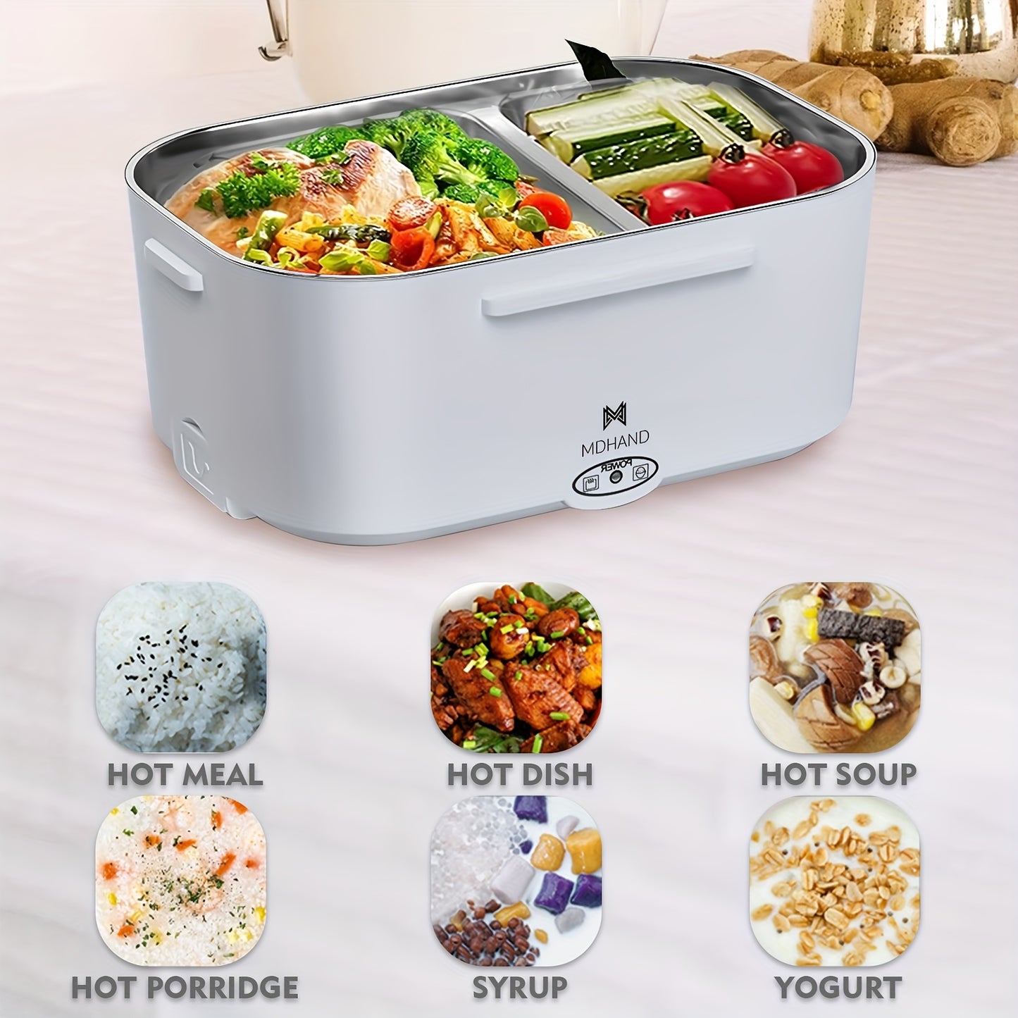 3 In1 Electric Lunch Box Food Heater, 65W Fast Heated