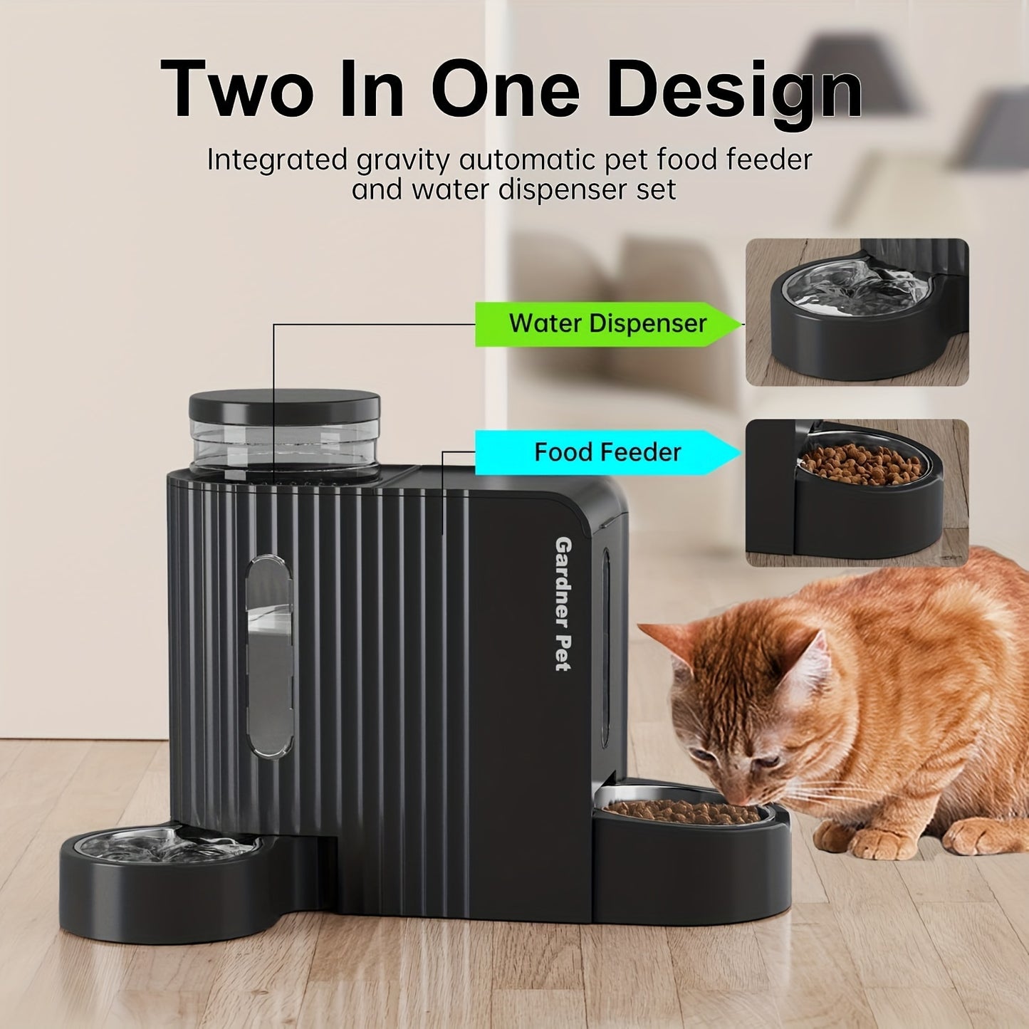 [Gravity Feeder] Automatic Cat Food And Water Dispenser