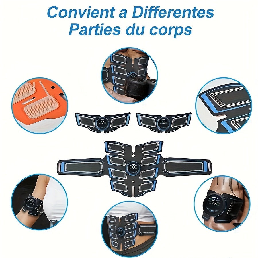 Rechargeable EMS Fitness Massage Belt - 6 Modes, 18 Levels