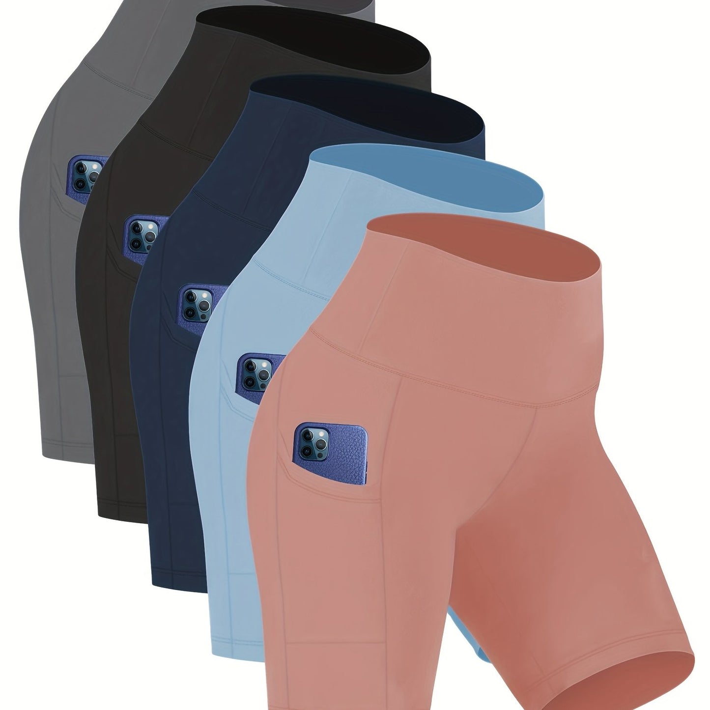Women's High Waisted Yoga Shorts Tummy Control Butt Lifting