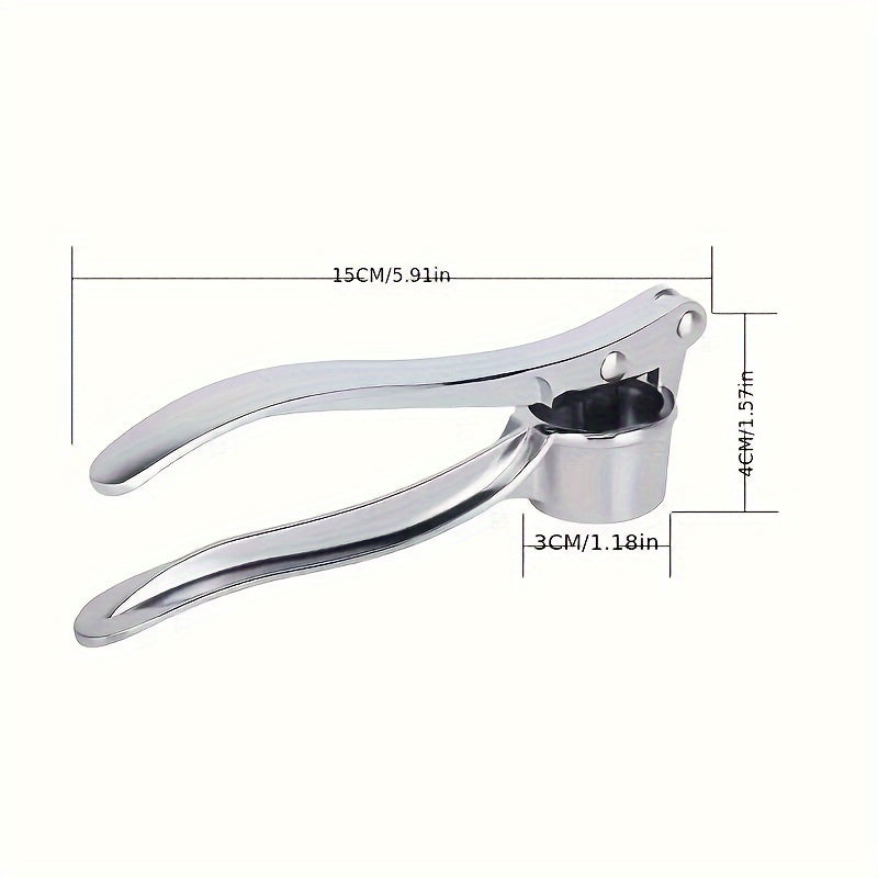Stainless Steel Multi-functional Garlic Press and Grinder