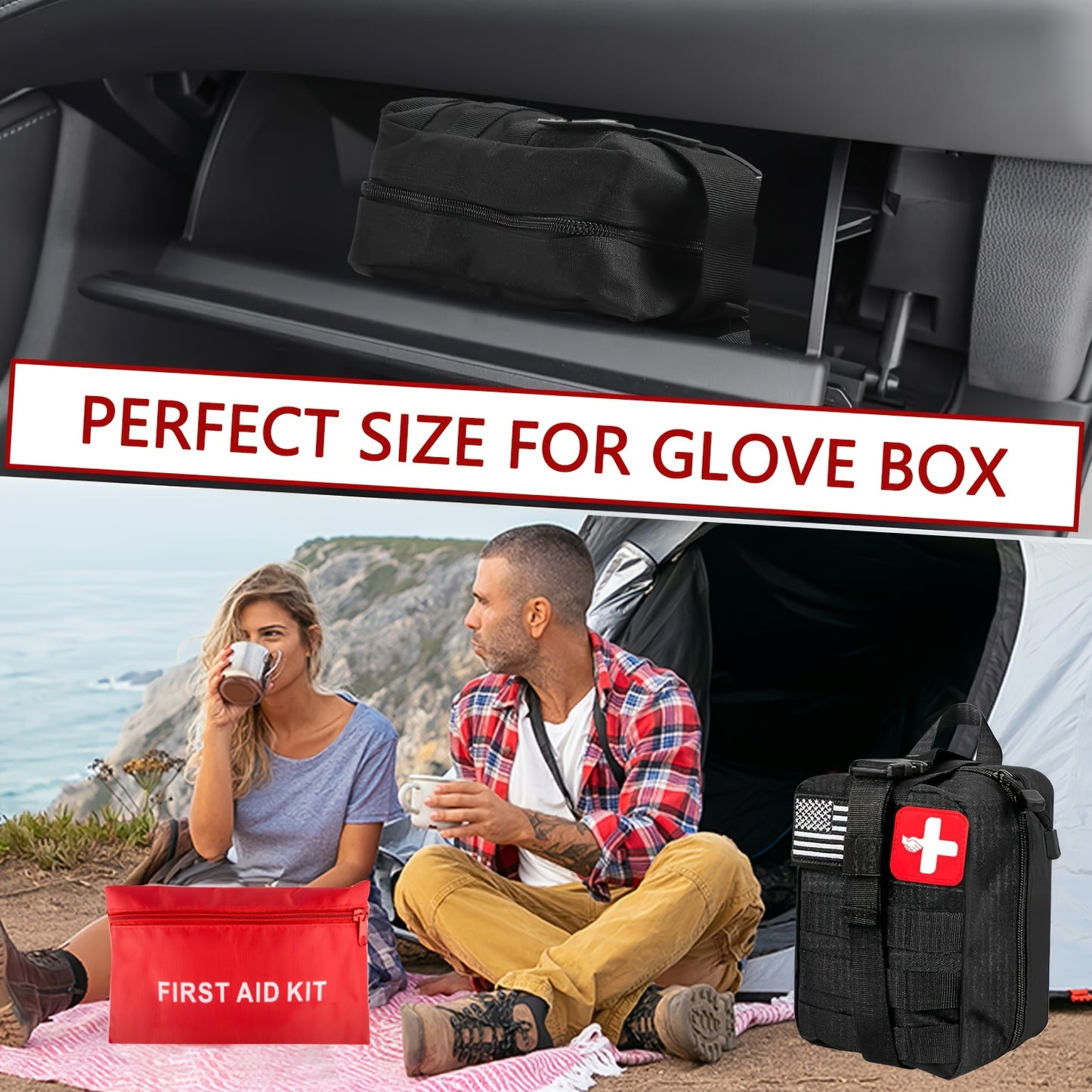 Ultimate Outdoor Survival Kit 262pcs with Tent Axe Shovel Flashlight